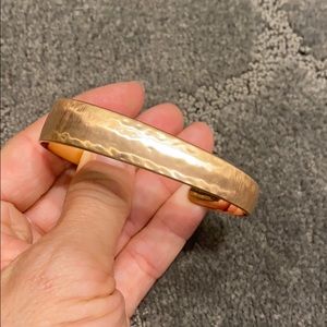 KENDRA SCOTT ASYMMETRICAL GOLD CUFF